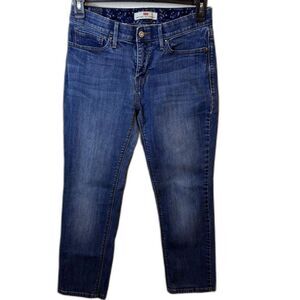 Levi's 525 Women's Jeans Blue Denim Perfect Waist Straight Leg Size 8M